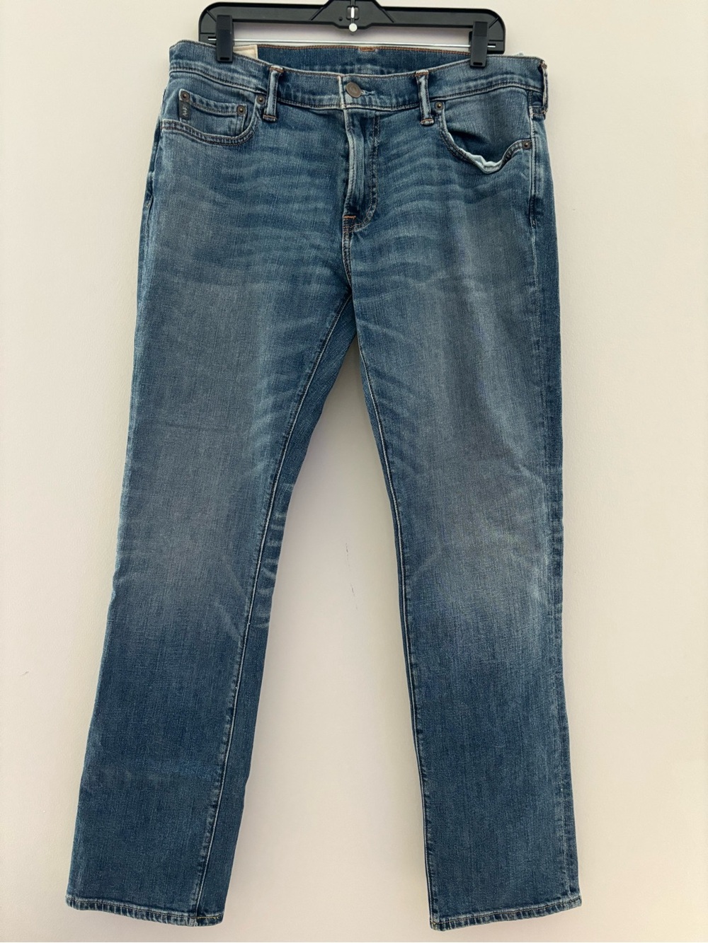 Abercrombie & Fitch Slim Straight Jeans Men's W34 L32 Medium Wash Denim